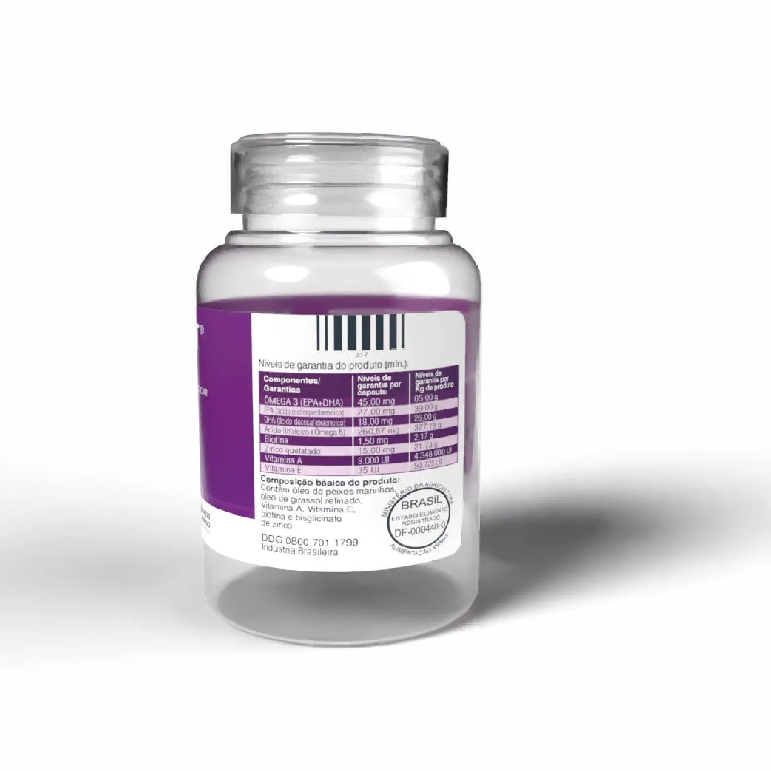Suplemento Mineral Vitaminico Hidrapet Omega Zero Acucar frasco_VERSO-04